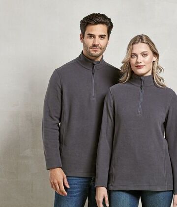 Unisex ´Recyclight´ 1/4 Zip Micro Fleece